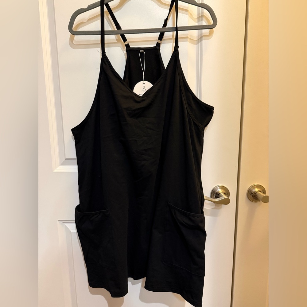 Black Women's Pocket Skort Tank — Unbranded
